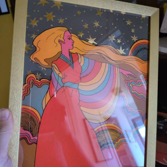 Art Print - 70's Goddess - Etsy