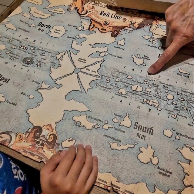 The World Map in One Piece's Huge Realm, by The Promised Neverland  Merchandise Store