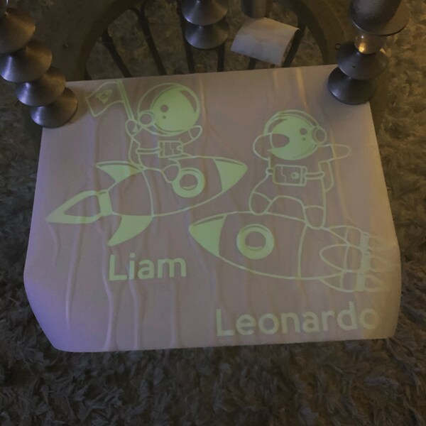 Custom Glowing Vinyl Wall Decal - Customised Glow in Dark Ceiling ...