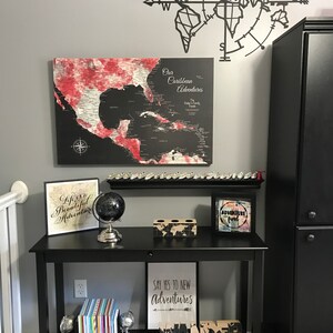 Printable World Map Wall Art in Large 20x30in with lovely | Etsy