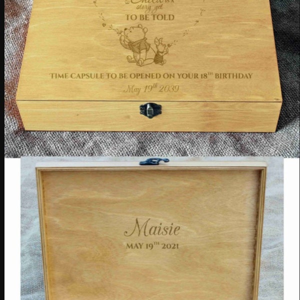 Personalized Memory Box, Keepsake Box, Custom Quote Memory Box, Custom ...