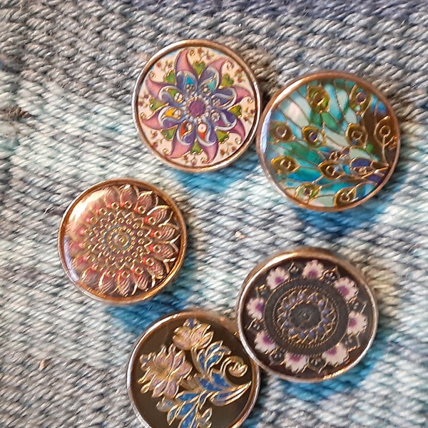 SNOWFLAKE BUTTONS X 10, Wooden Snowflake Buttons, Christmas Buttons ...