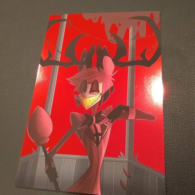 Stayed Gone 4 X 6 Foil Print Alastor and Vox Hazbin Hotel