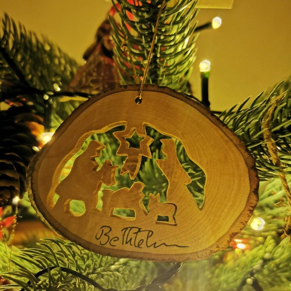Hand Carved Olive Wood Nativity Christmas Ornament Etsy hand-carved-olive-wood-nativity-christmas-ornament-etsy