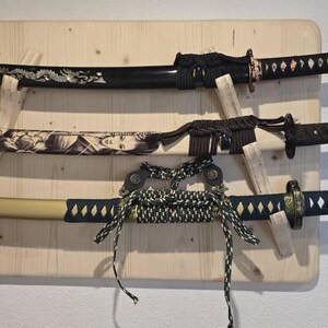 工芸品、コレクション、ダマスカス鋼折りたたみ式刀、手作り刀、鞘付き