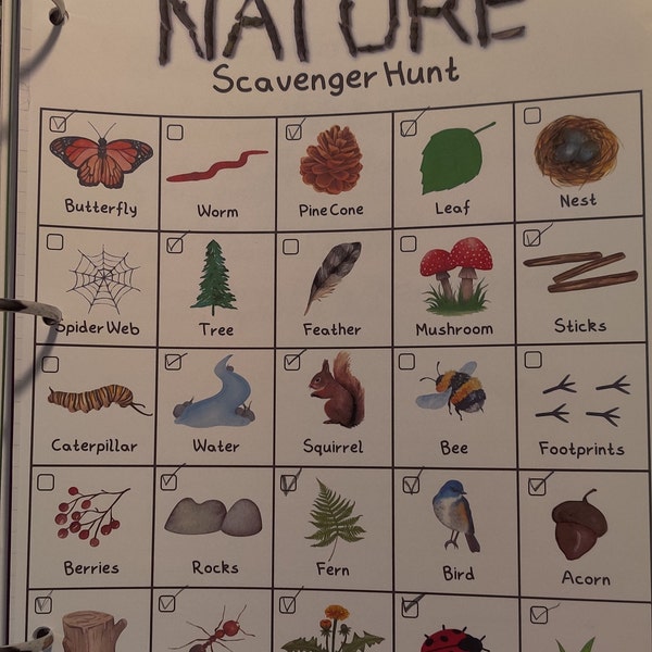 Insect Scavenger Hunt for Kids, Printable Instant Download - Etsy