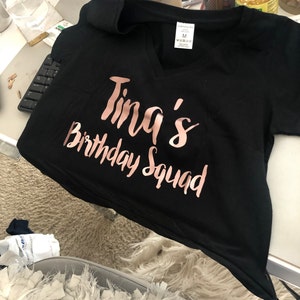 Birthday Squad, Birthday SQUAD Shirts, Birthday Entourage Shirts ...