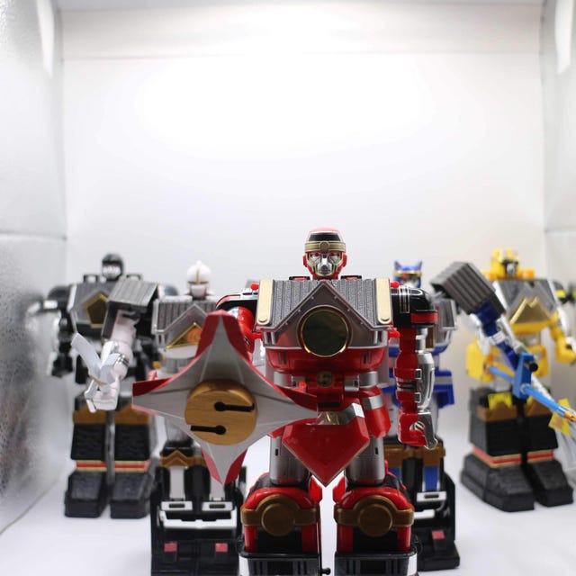 BANDAI 1995 POWER Rangers Mighty Morphin Deluxe Zeo Megazord avec