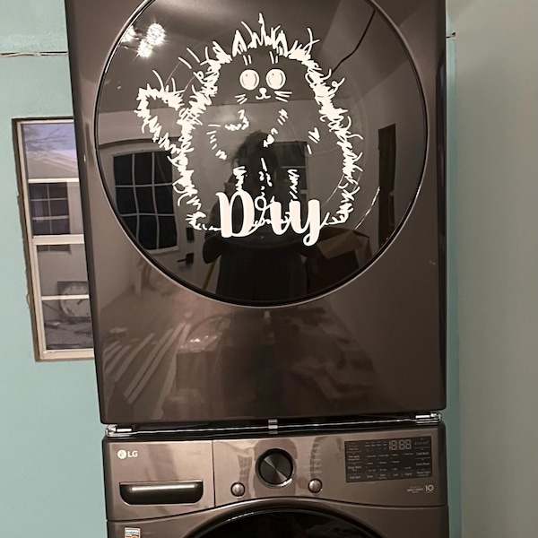 Wash and Dry Decals, Wash Decal, Dry Decal, Laundry Room Decal, Laundry ...