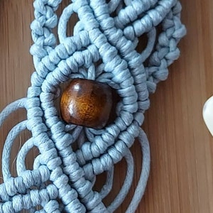 Cuentas de madera macramé / cuentas de madera natural teñida / | Etsy