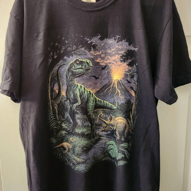 ヴィンテージ ジュラシック 恐竜 90年代 グラフィック Tシャツ、レトロ