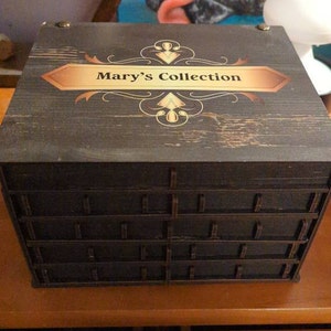 Personalized 4 Tiers Men's Accessory Box With Drawers, Jewelry Box ...