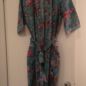 Personalized Long Short Unisex Kimono Robes Cotton Summer Women ...