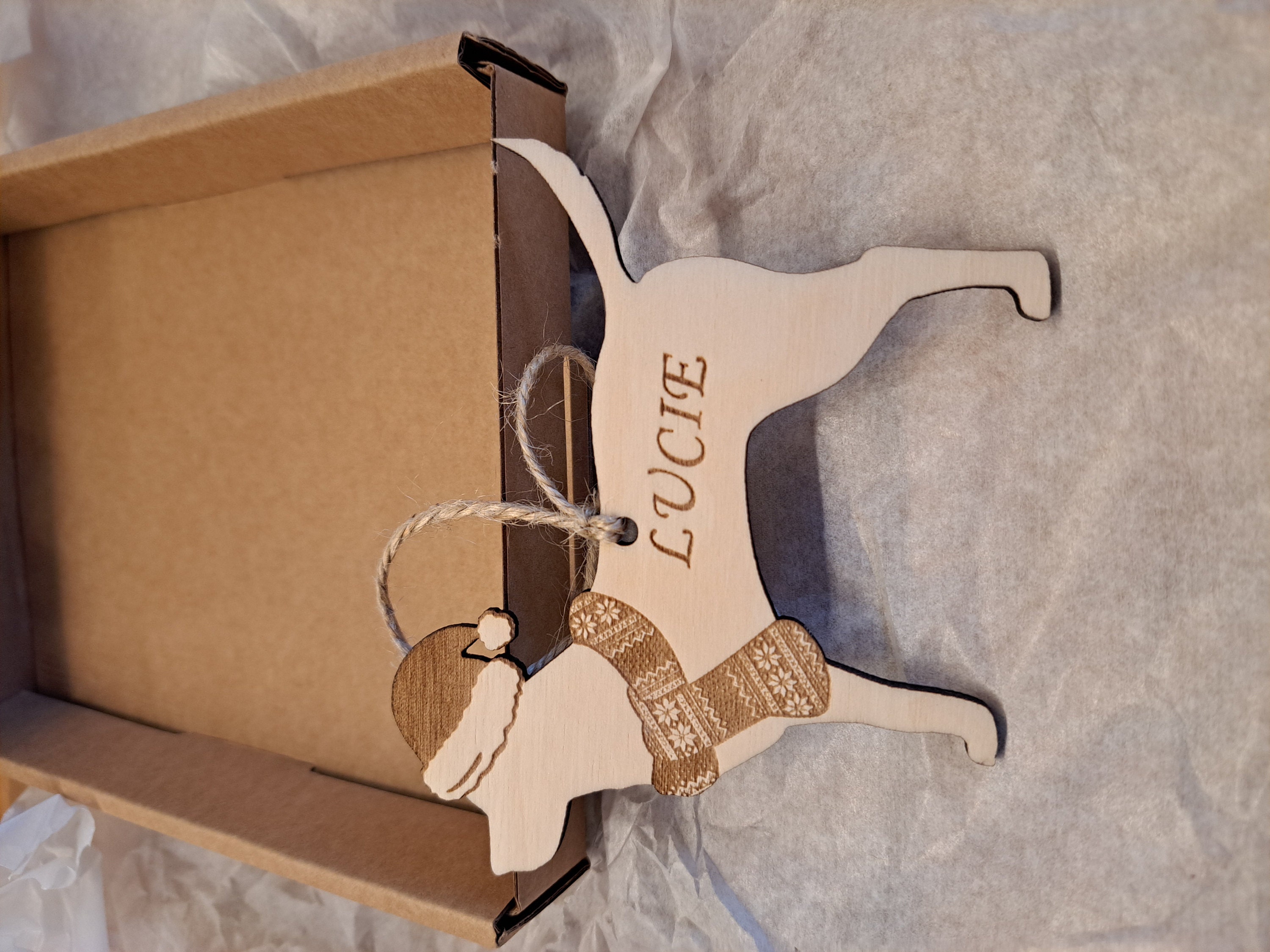 Custom Christmas Dog Decoration