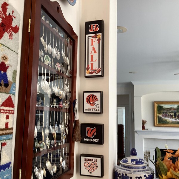 Wood Spring Blocks, Reversible Sign, Spring Decor, Spring Decoration ...