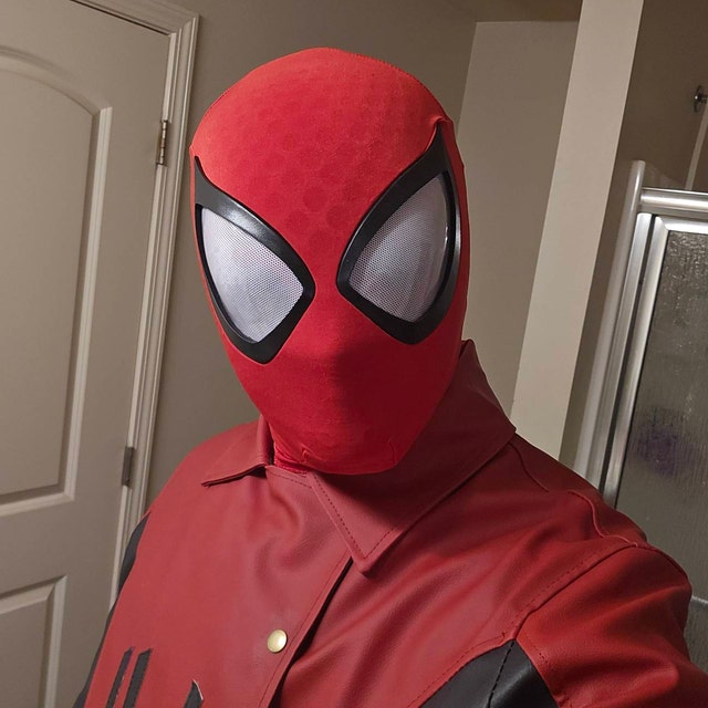 ラストスタンド・スパイダーマン シェルマスク+コスプレ衣装二着分（2XL相当） ラストスタンド・スパイダーマン シェルマスク+コスプレ衣装二着
