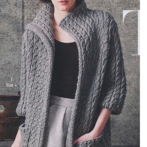 PDF KNITTING PATTERN Poncho Top Easy/ Instant Download/bulky - Etsy