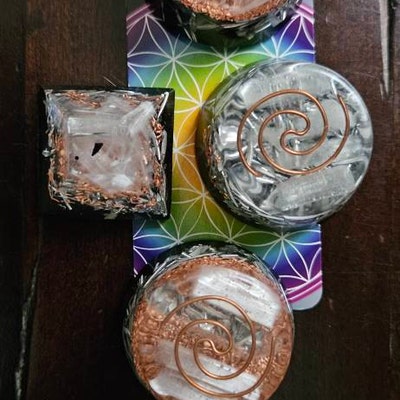 2 Mini Cube Tower Busters Crystal Orgone Generator Energy=Life