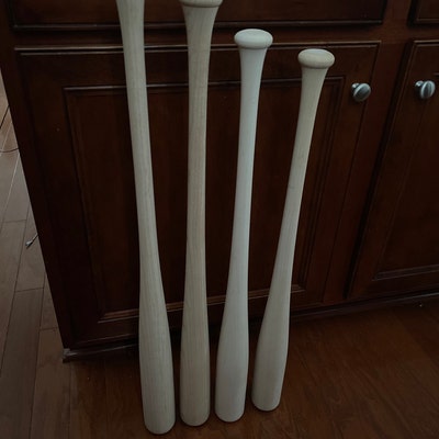 Lot De 4 Battes De Baseball En Bois D'érable – 32 Pouces – Modèle Mixte – Game Ready – NEUFS
