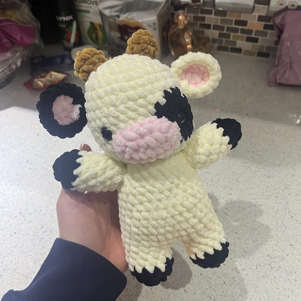 Cow Plush Crochet Pattern Cow Pattern Baby Cow Amigurumi PDF Crochet