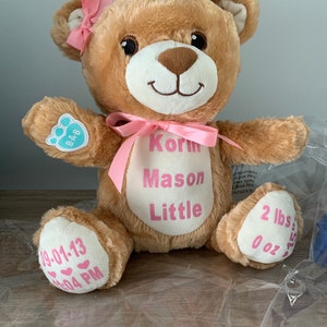 the pretty piggy memory bear