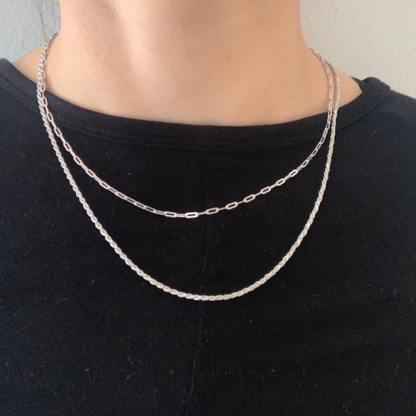 Smooth Chain Not Rope Skinny Rope Chain, Dainty Rope Chain, Gold Rope Chain, Layering Chain ...
