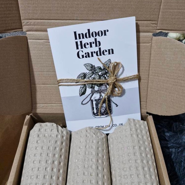 Indoor Herb Garden Grow Your Own Kit - Eco Care Hamper Gift for Her or ...