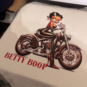 Indian Motorcycle Betty Boop デニム W28 Betty Boop Women's Large Denim Jacket Motorcycle 2008 King