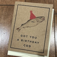 Got You A Birthday Cod Hilarious Birthday Card Pun Birthday Card for ...