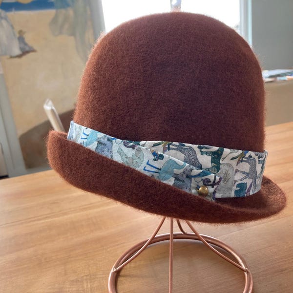 Women Winter Casual Stripe Warm Bucket Hat