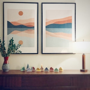 Mid Century Modern Wall Art Gallery Print Set of 3 Bedroom | Etsy