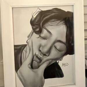 BTS Jungkook print of original drawing - Etsy 日本
