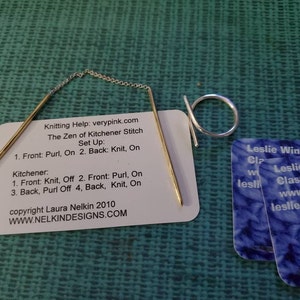 Worn Until Needed, Sterling Cable Needle Ring Knitting Needle Size ...