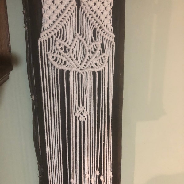 PDF Pattern Lotus Flower Macrame Wall Hanging, Macrame for BEGINNER ...