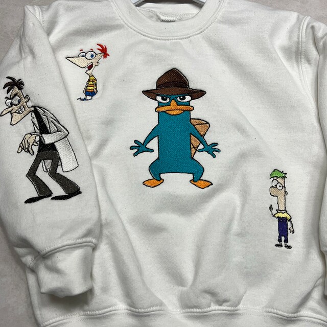 Heinz Doofenshmirtz Phineas and Ferb Fill Embroidery Design