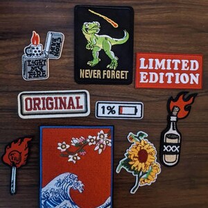 Patch Brodé Batterie Faible - écusson Thermocollant Humour Fatigué - 6x2.2 Cm - Polyester