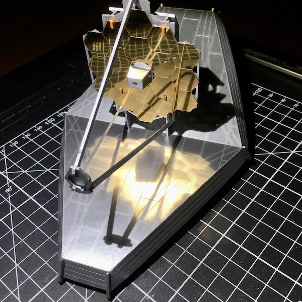 James Webb Space Telescope Model Kit - Laser Cut, Illustrated ...