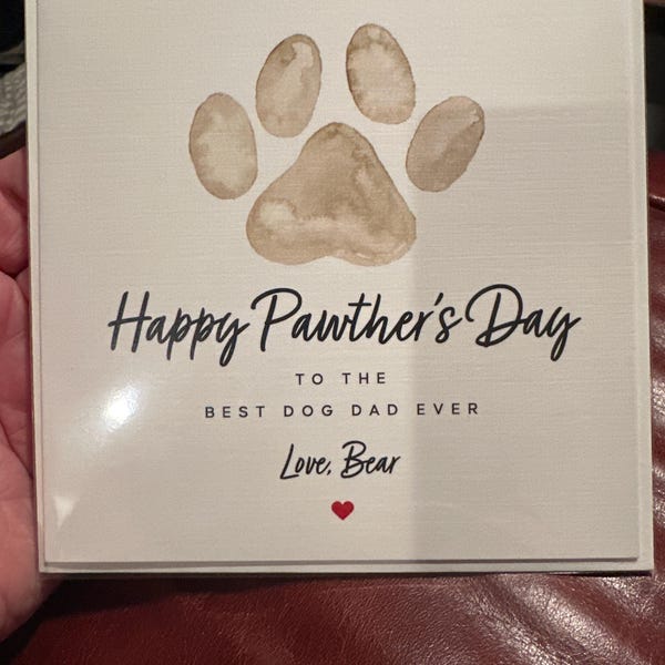 Personalized Happy Fathers Day Card, Cute Happy Father's Day Card From ...