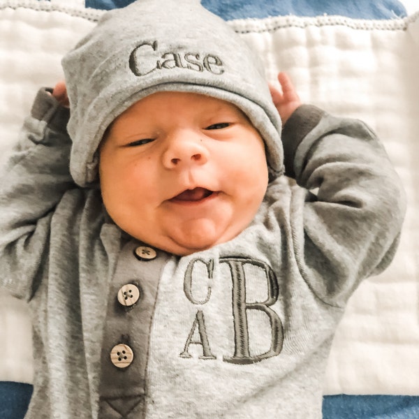Coming Home Outfit Baby Boy Go Home Outfit Personalized Newborn Baby ...