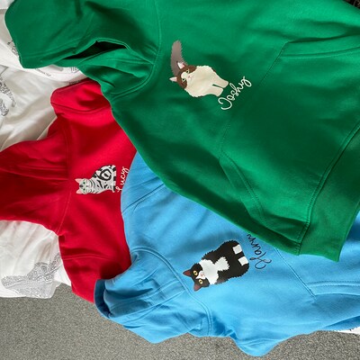 Secret Santa Approved Embroidery Stich Hoodie for Men and Women