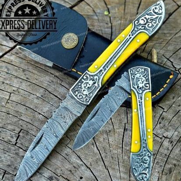Handmade Damascus Steel Fillet-Boning Knife with Pakka Wood Handle