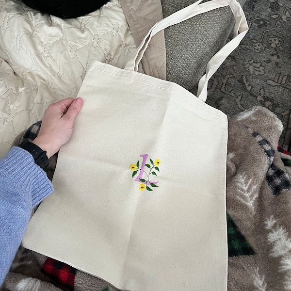 Embroidered Tote