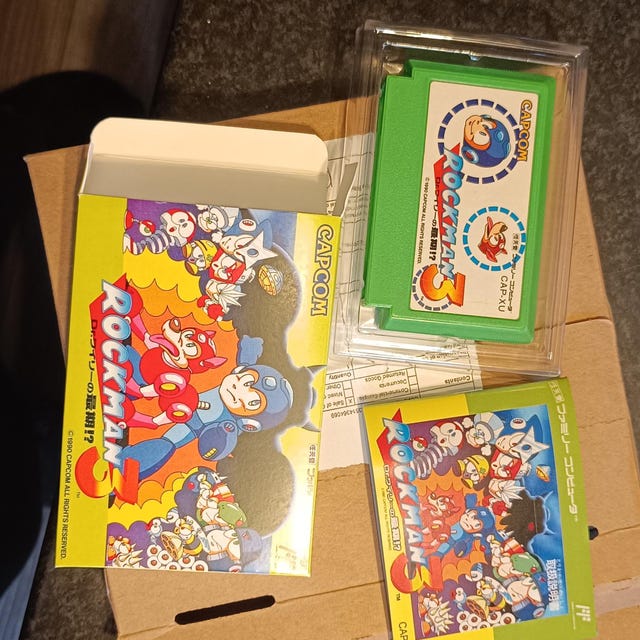 Rockman 3 Famicom Box & Tray - NO GAME Included - Etsy
