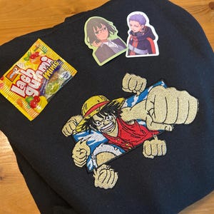 Monkey D. Ruffy One Piece - Embroidered Sweater, Hoodie, T-shirt