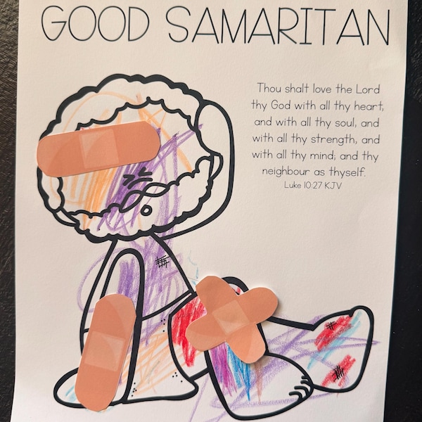 The Parable of the Good Samaritan Bible Lesson for Preschool (PDF ...