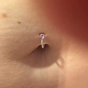 Pebble belly deals button ring