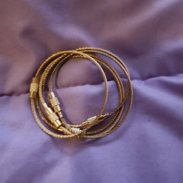 Stainless Steel Wire Rings | Luggage Tag Rings | Wire Rope Keyrings ...