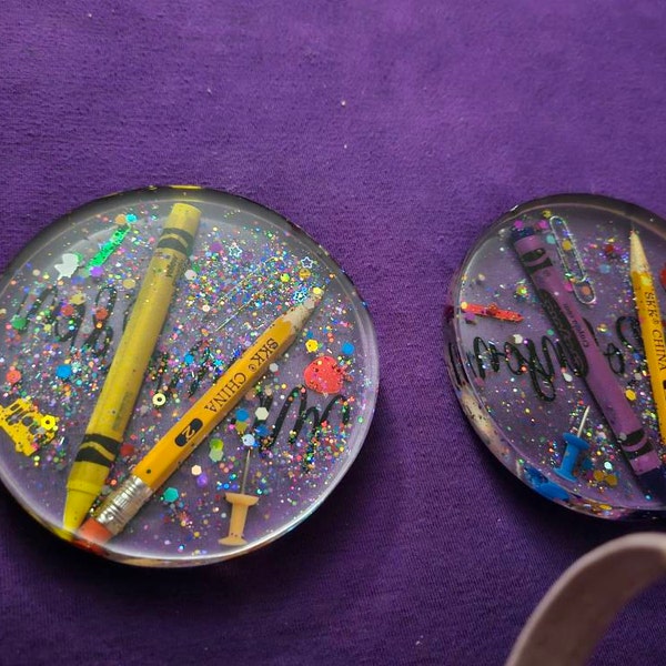 Personalized Unique Teacher Coasters or Teacher Paper Weight. Great ...