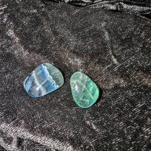 Fluorite Multicolore 15,60 Carats - Transparente, Naturelle D'Argentine, Taille émeraude