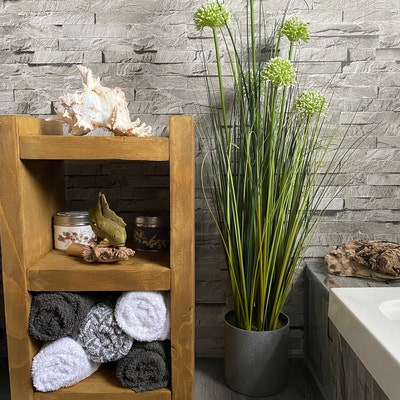 Chunky Bathroom Shelving Unit / Handmade / Wood / Rustic Bathroom ...